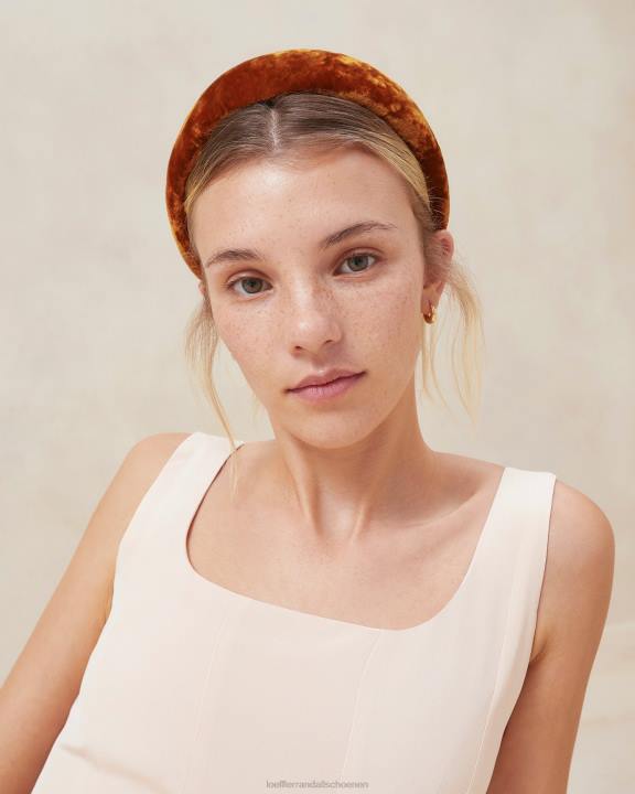 vrouwen Bellamy fluwelen hoofdband oker Loeffler Randall accessoires J8TT145