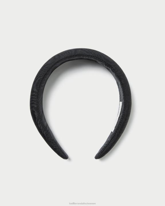 vrouwen Bellamy hoofdband zwarte moiré Loeffler Randall accessoires J8TT148