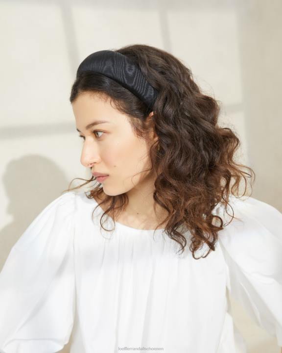 vrouwen Bellamy hoofdband zwarte moiré Loeffler Randall accessoires J8TT148