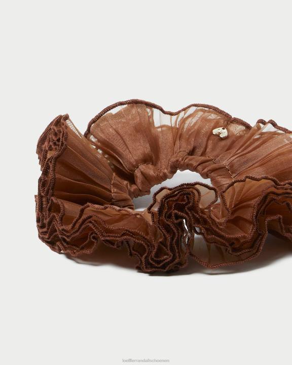 vrouwen Emmy geplooide laag scrunchie bruin Loeffler Randall accessoires J8TT166