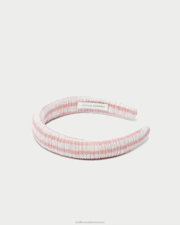 vrouwen Marina gezwollen hoofdband zacht roze gingham Loeffler Randall accessoires J8TT163