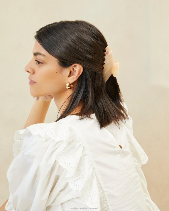 vrouwen koda haarklauw beige marmer Loeffler Randall accessoires J8TT157