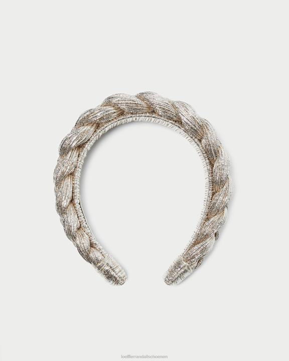 vrouwen lila gevlochten hoofdband Champagne Loeffler Randall accessoires J8TT164