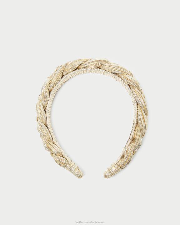 vrouwen lila gevlochten hoofdband goud Loeffler Randall accessoires J8TT139