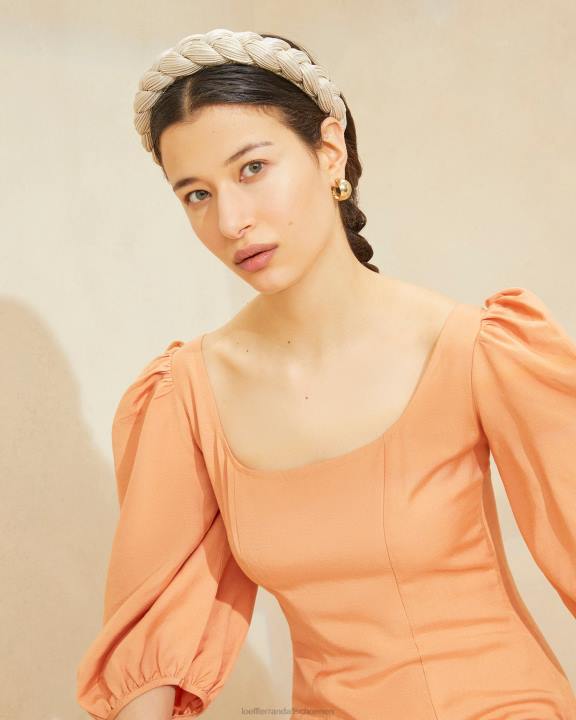 vrouwen lila gevlochten hoofdband platina Loeffler Randall accessoires J8TT140