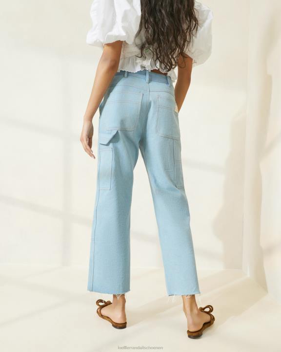 vrouwen Roy timmerman broek lichte denim Loeffler Randall kleren J8TT216