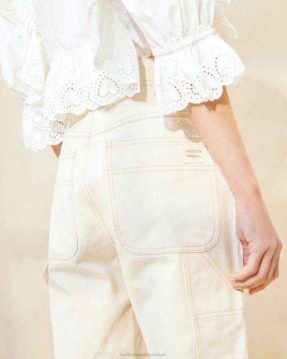 vrouwen Roy timmerman broek room Loeffler Randall kleren J8TT215