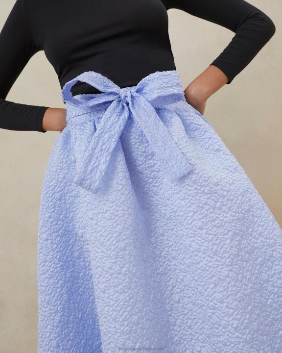 vrouwen Carry gegolfde cirkelrok blauw Loeffler Randall kleren J8TT249