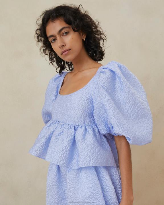 vrouwen Jessalyn gewatteerde top blauw Loeffler Randall kleren J8TT250