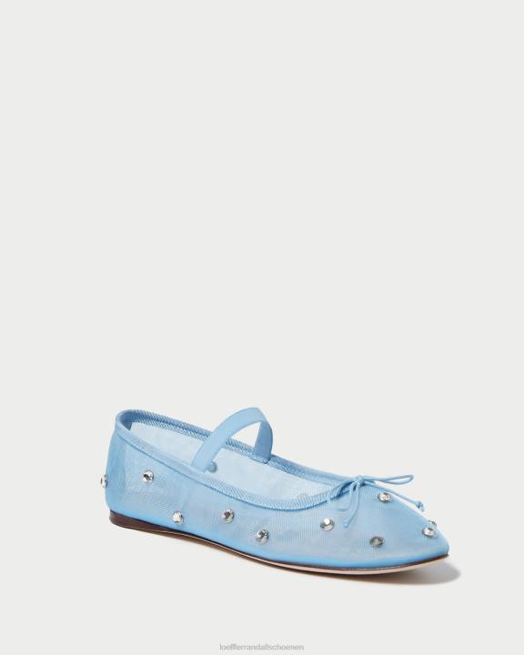 vrouwen leonie ballet plat blauw/helder Loeffler Randall schoenen J8TT305