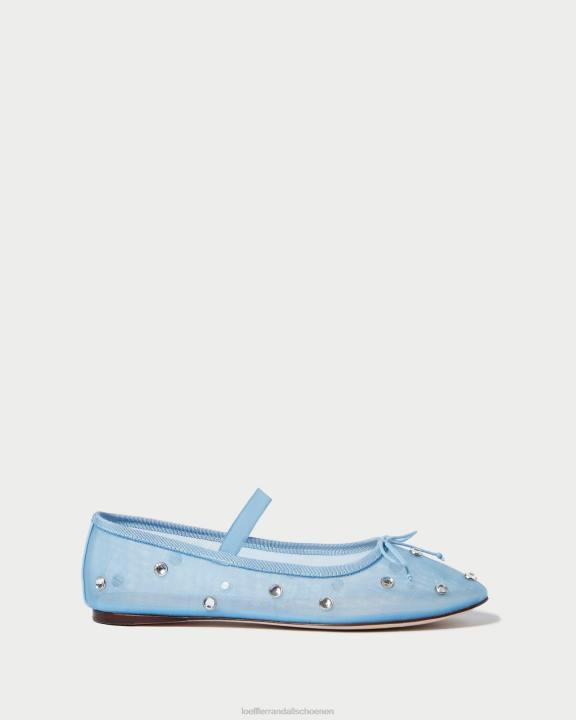vrouwen leonie ballet plat blauw/helder Loeffler Randall schoenen J8TT305