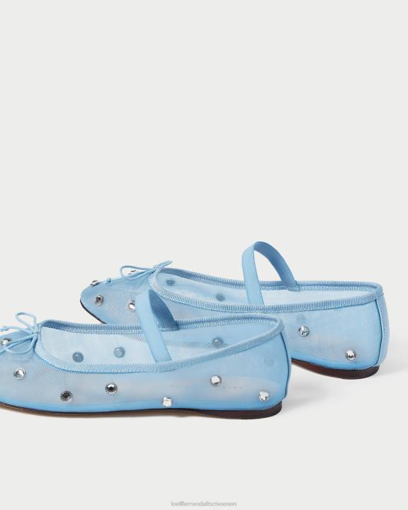 vrouwen leonie ballet plat blauw/helder Loeffler Randall schoenen J8TT305