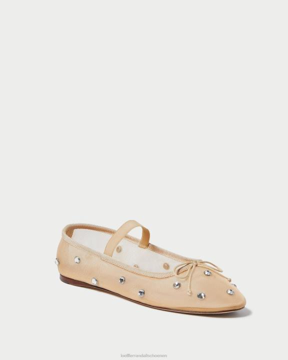 vrouwen leonie ballet plat karamel/helder Loeffler Randall schoenen J8TT299