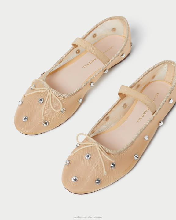 vrouwen leonie ballet plat karamel/helder Loeffler Randall schoenen J8TT299