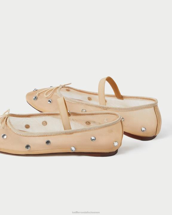 vrouwen leonie ballet plat karamel/helder Loeffler Randall schoenen J8TT299