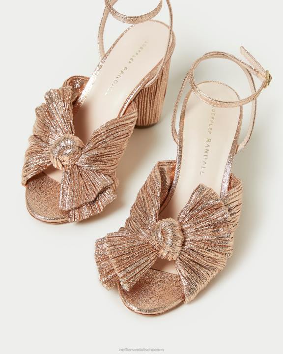 vrouwen Camellia geplooide strikhak duin Loeffler Randall schoenen J8TT72