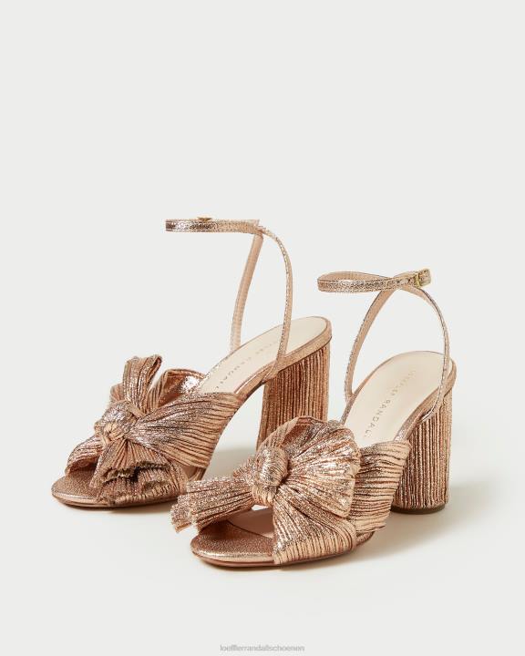 vrouwen Camellia geplooide strikhak duin Loeffler Randall schoenen J8TT72