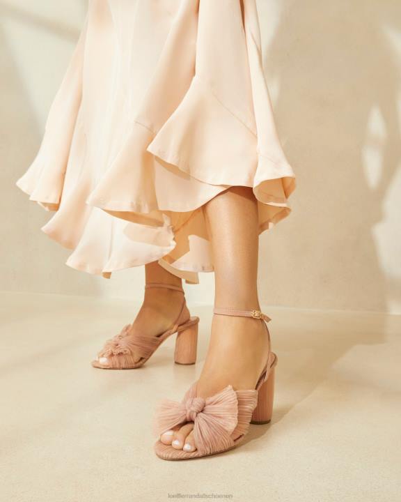 vrouwen Camellia geplooide strikhak schoonheid Loeffler Randall schoenen J8TT11