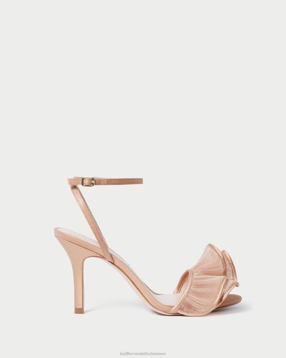 vrouwen Estella sandaal met ruches en hak schoonheid Loeffler Randall schoenen J8TT91