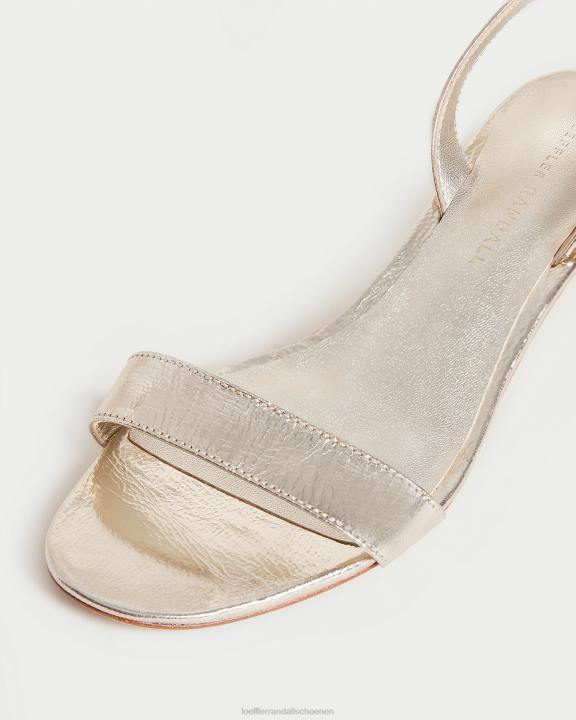 vrouwen Jackie sandaal met middenhak Champagne Loeffler Randall schoenen J8TT12
