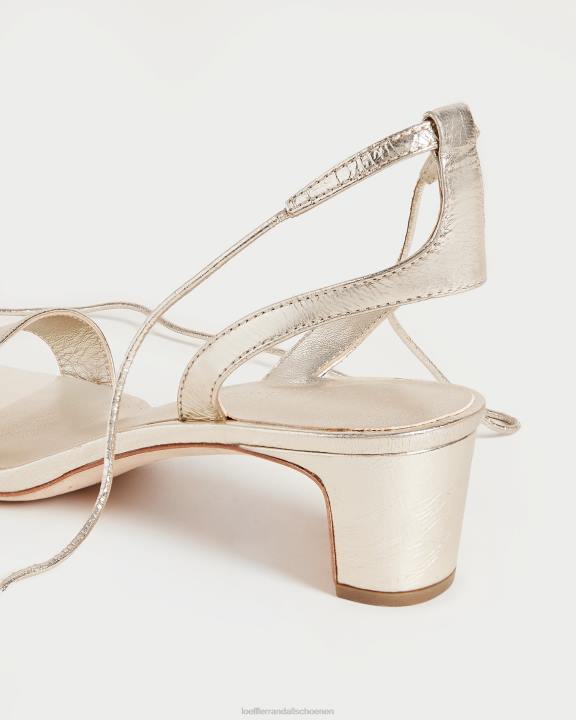 vrouwen Jackie sandaal met middenhak Champagne Loeffler Randall schoenen J8TT12