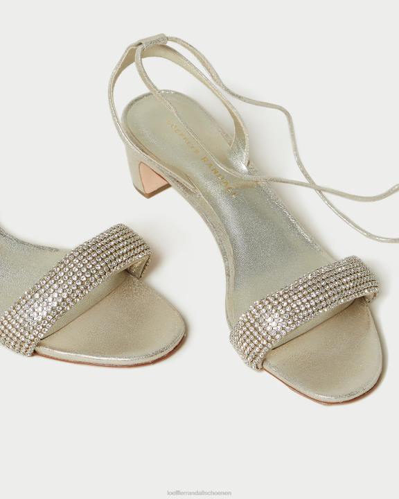 vrouwen Jackie sandaal met middenhak cappuccino Loeffler Randall schoenen J8TT70