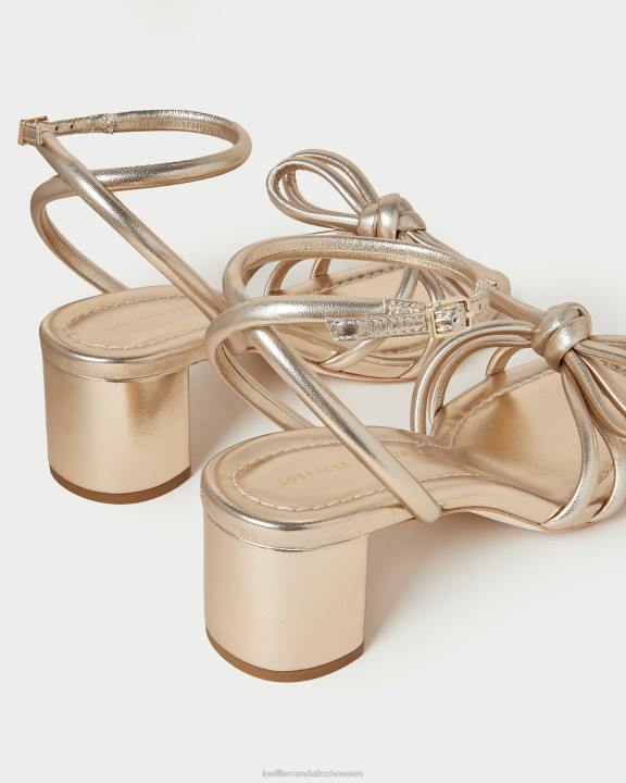 vrouwen Mikel sandaal met halve hak Champagne Loeffler Randall schoenen J8TT22