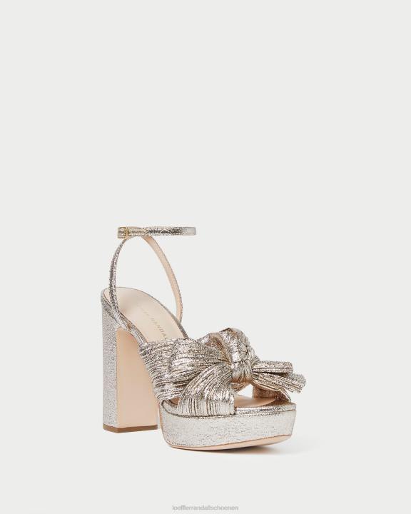 vrouwen Natalia platform strikhak Champagne Loeffler Randall schoenen J8TT68