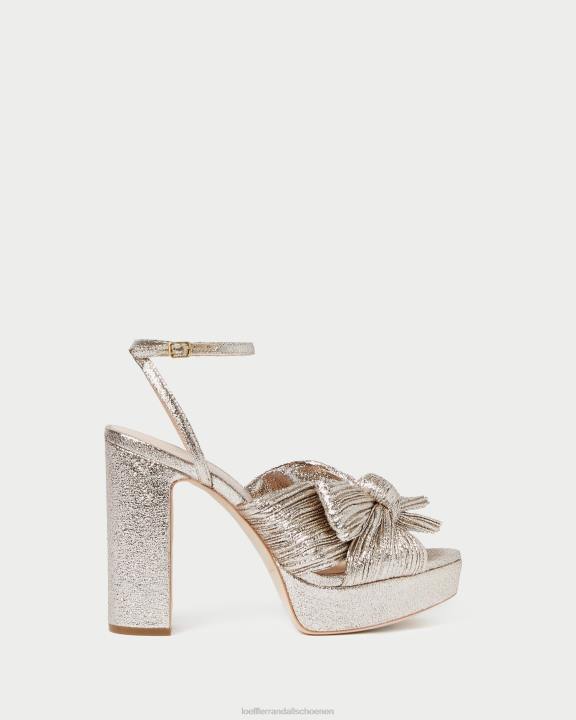 vrouwen Natalia platform strikhak Champagne Loeffler Randall schoenen J8TT68