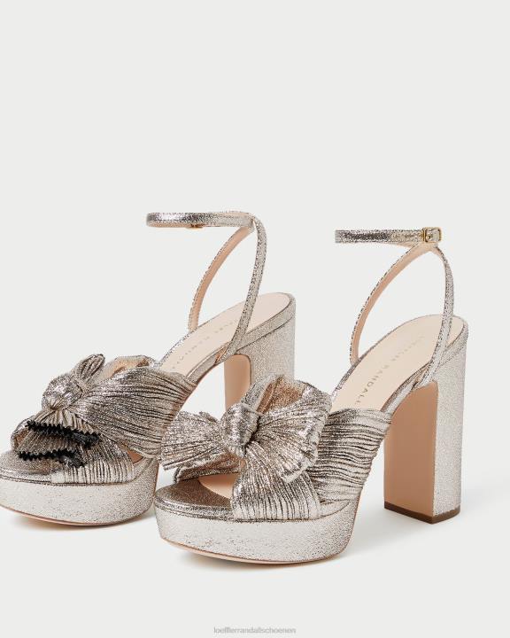vrouwen Natalia platform strikhak Champagne Loeffler Randall schoenen J8TT68