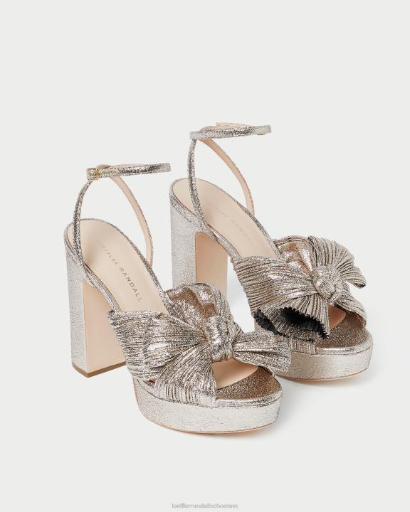 vrouwen Natalia platform strikhak Champagne Loeffler Randall schoenen J8TT68