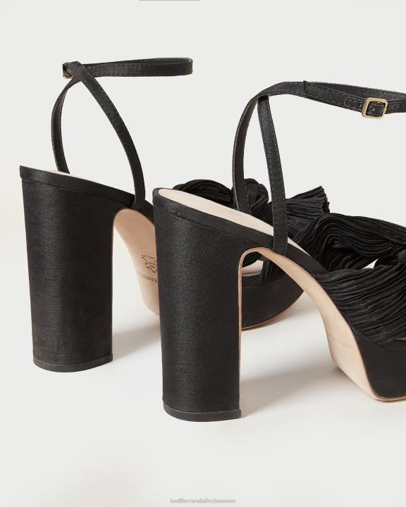 vrouwen Natalia platform strikhak zwart Loeffler Randall schoenen J8TT23
