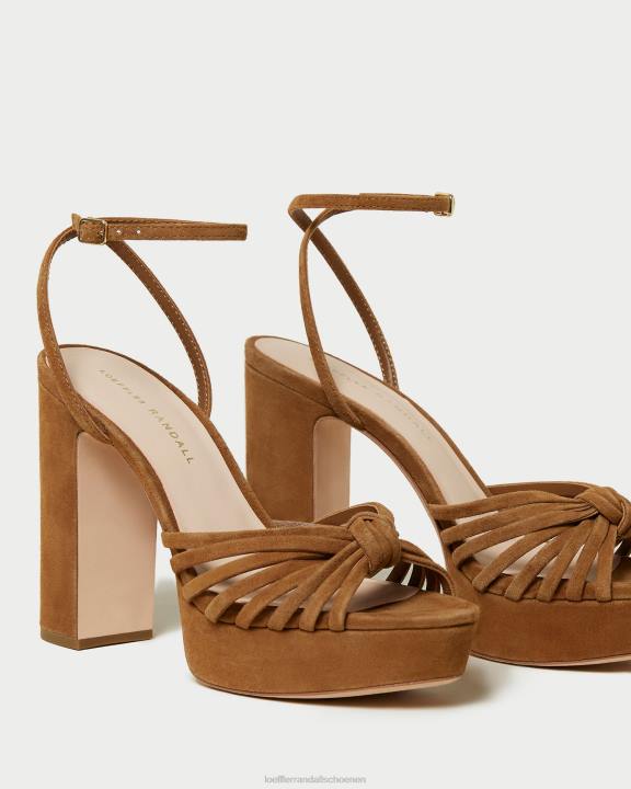 vrouwen Rivka platformsandaal met knoop cacao Loeffler Randall schoenen J8TT81
