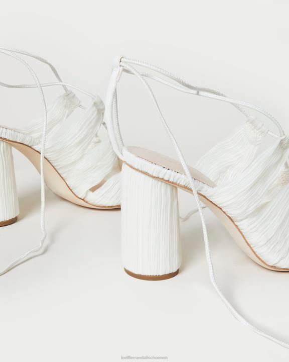 vrouwen Teresa geplooide sandaal met veters parel Loeffler Randall schoenen J8TT83
