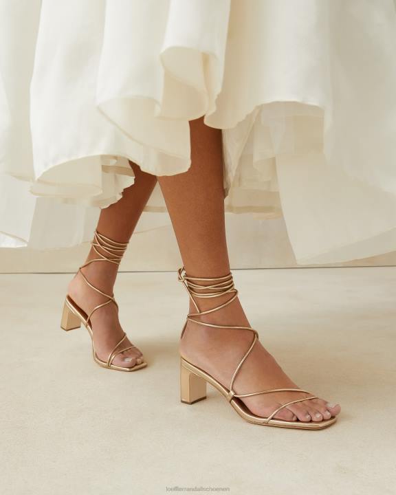 vrouwen cosette enkelwikkelhak Champagne Loeffler Randall schoenen J8TT37