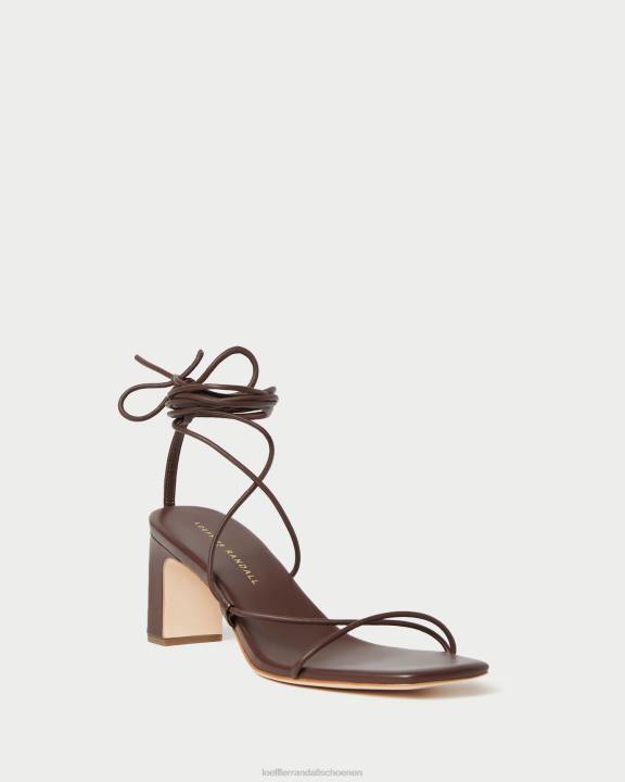 vrouwen cosette enkelwikkelhak chocolade Loeffler Randall schoenen J8TT86