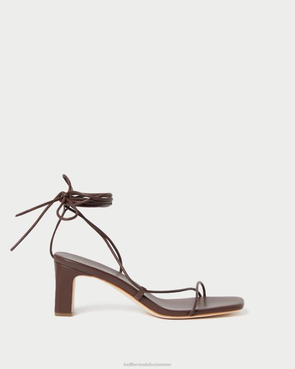vrouwen cosette enkelwikkelhak chocolade Loeffler Randall schoenen J8TT86