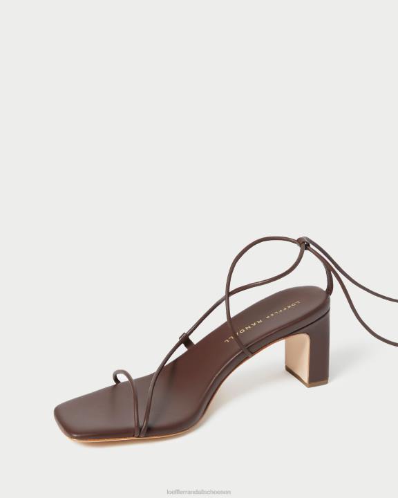 vrouwen cosette enkelwikkelhak chocolade Loeffler Randall schoenen J8TT86
