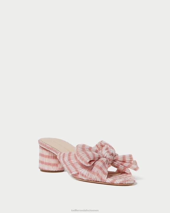vrouwen emilia strikhak zacht roze gingham Loeffler Randall schoenen J8TT79