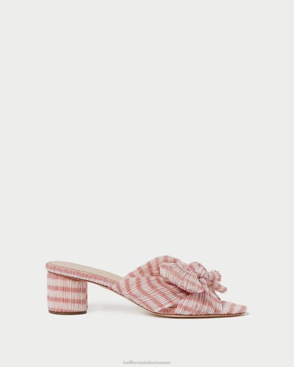vrouwen emilia strikhak zacht roze gingham Loeffler Randall schoenen J8TT79