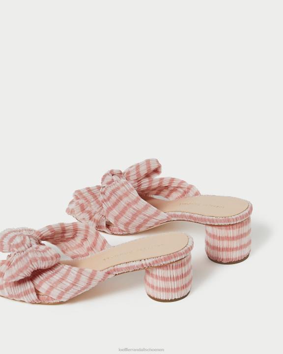 vrouwen emilia strikhak zacht roze gingham Loeffler Randall schoenen J8TT79