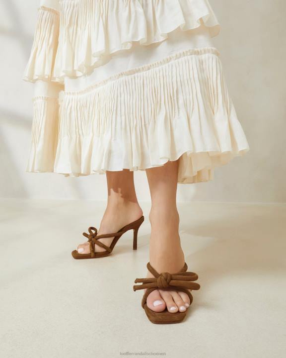 vrouwen margi strikhak cacao Loeffler Randall schoenen J8TT46