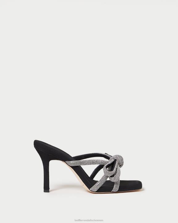 vrouwen margi suède strikhak zwart Loeffler Randall schoenen J8TT71