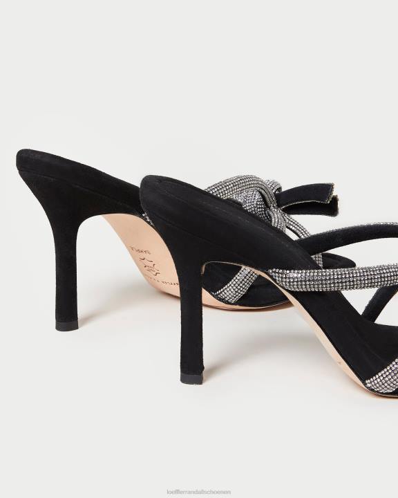 vrouwen margi suède strikhak zwart Loeffler Randall schoenen J8TT71