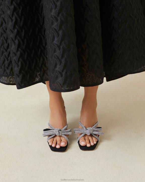 vrouwen margi suède strikhak zwart Loeffler Randall schoenen J8TT71