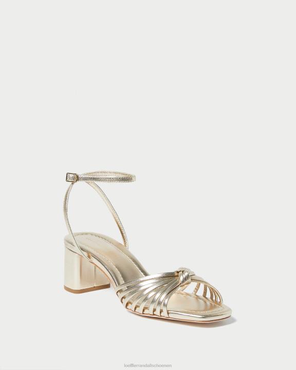 vrouwen olivia knoop halverwege de hak Champagne Loeffler Randall schoenen J8TT51