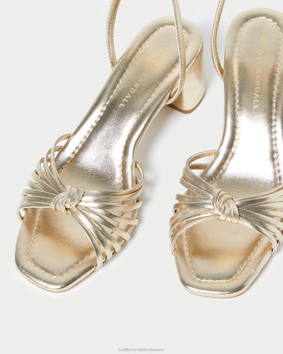 vrouwen olivia knoop halverwege de hak Champagne Loeffler Randall schoenen J8TT51