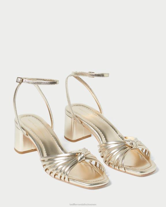 vrouwen olivia knoop halverwege de hak Champagne Loeffler Randall schoenen J8TT51