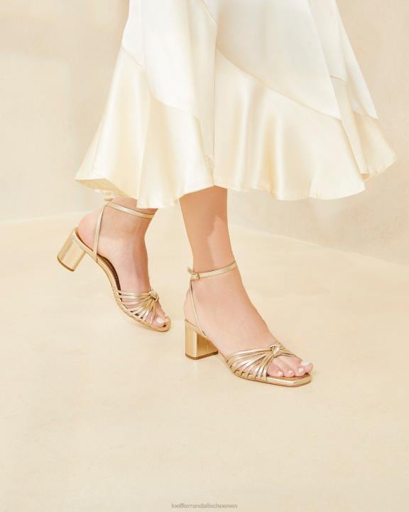 vrouwen olivia knoop halverwege de hak Champagne Loeffler Randall schoenen J8TT51