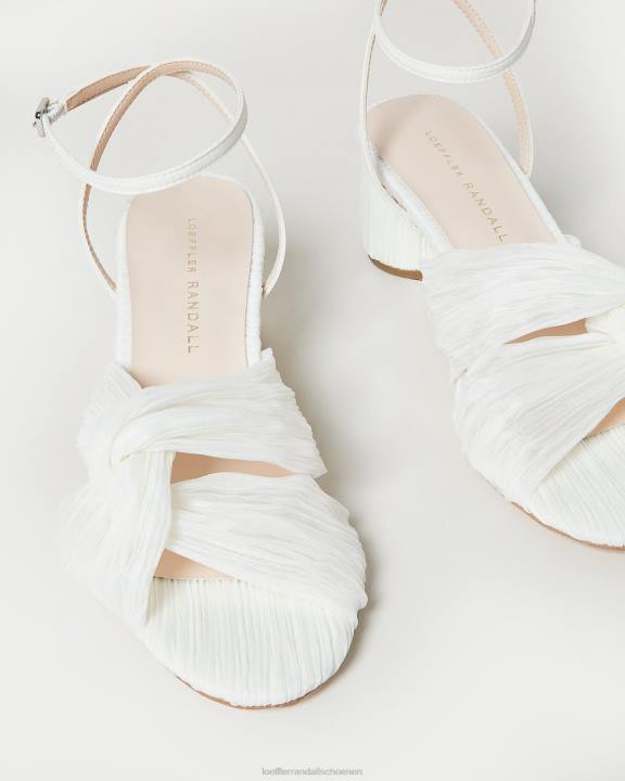 vrouwen raegan geplooide draaihak parel Loeffler Randall schoenen J8TT33